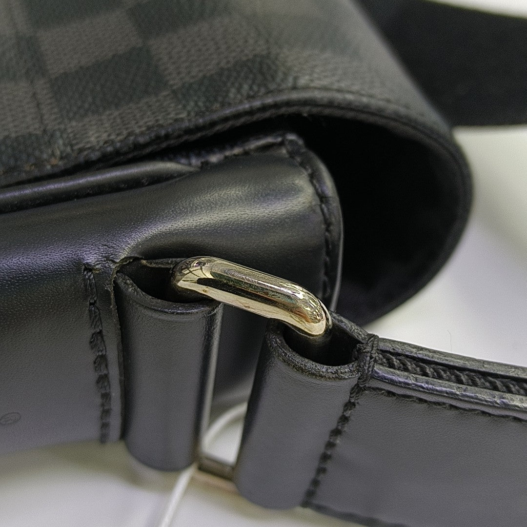 DISTRICT MM Damier Graphite Coated Canvas Gray