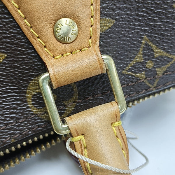 SPEEDY 25 Monogram Coated Canvas Brown