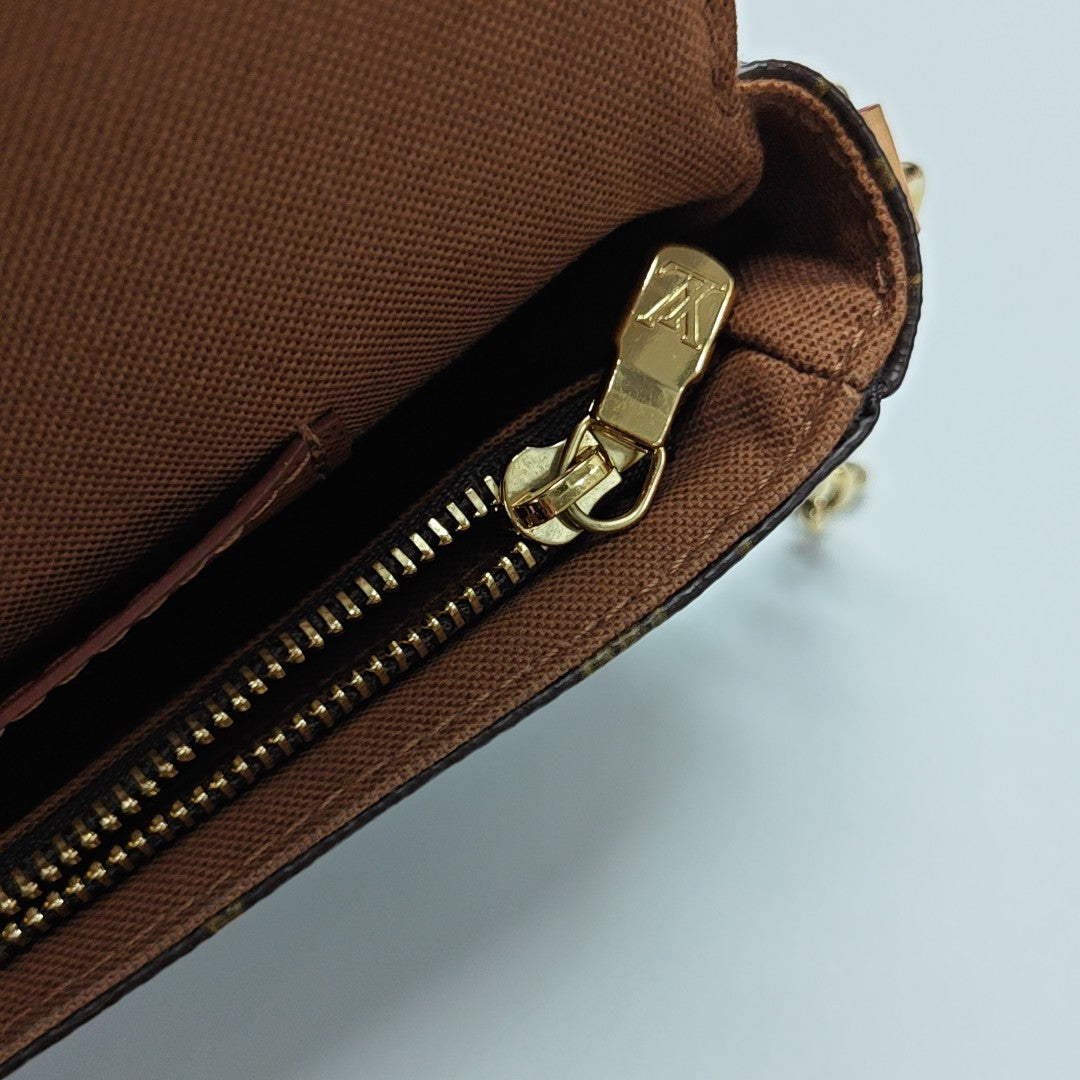 IVY Monogram Coated Canvas Brown