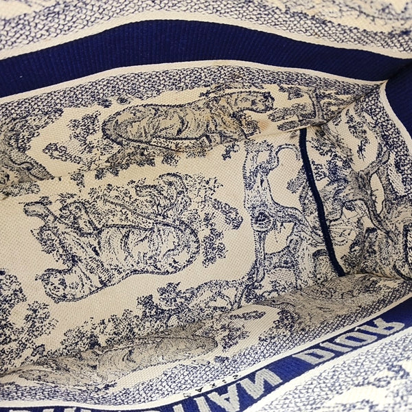 Book Tote Medium Canvas Blue