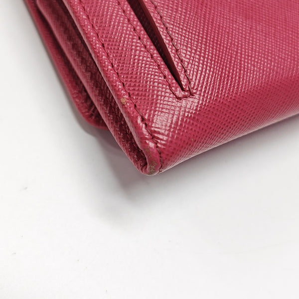 Saffiano Calfskin Wallet Red