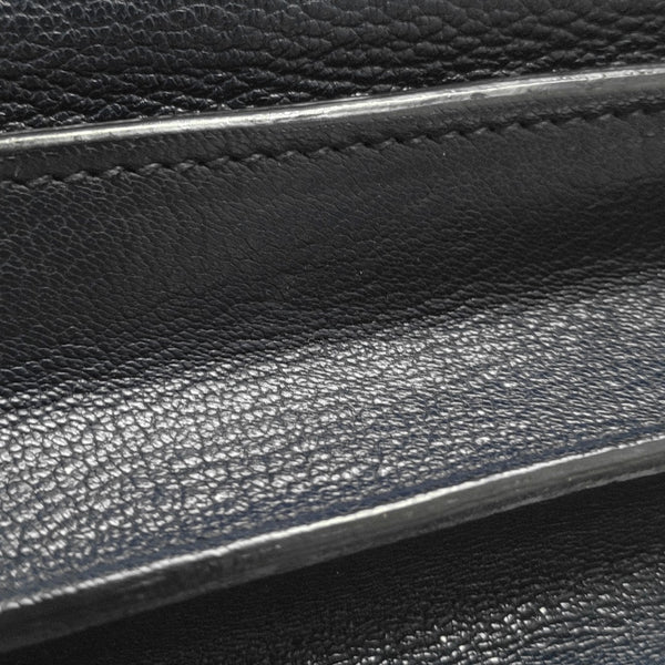 Calfskin Top Handle Bag Blue