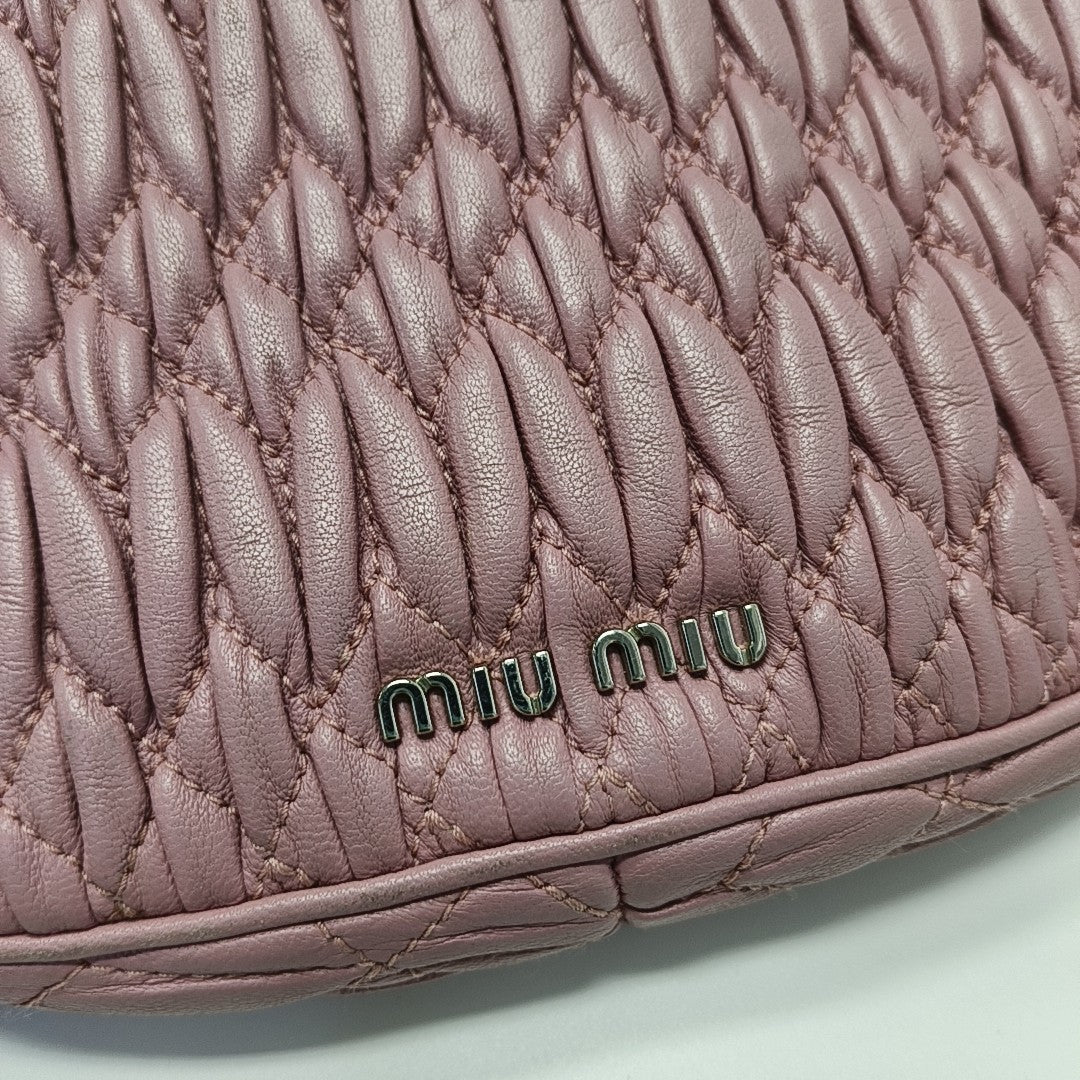 Quilted Lambskin Shoulder Bag Pink