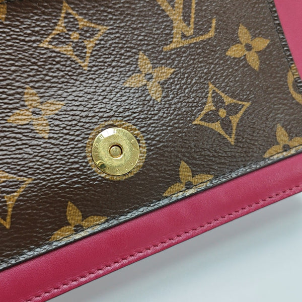 FLORE Monogram Coated Canvas Brown