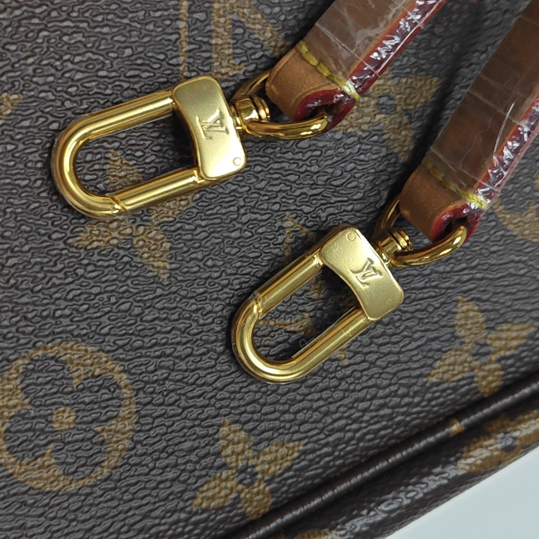 IVY Monogram Coated Canvas Brown
