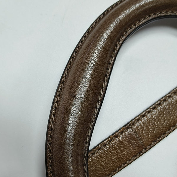 Calfskin Shoulder Bag Brown