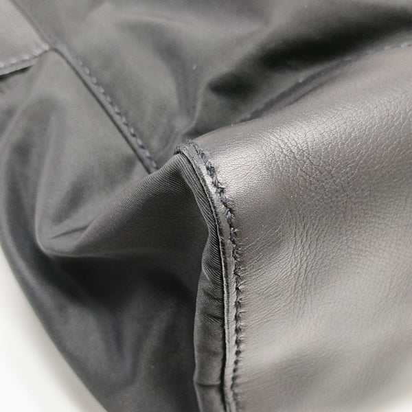 Nylon Top Handle Bag Black