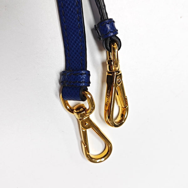 Double Medium Saffiano Calfskin Blue