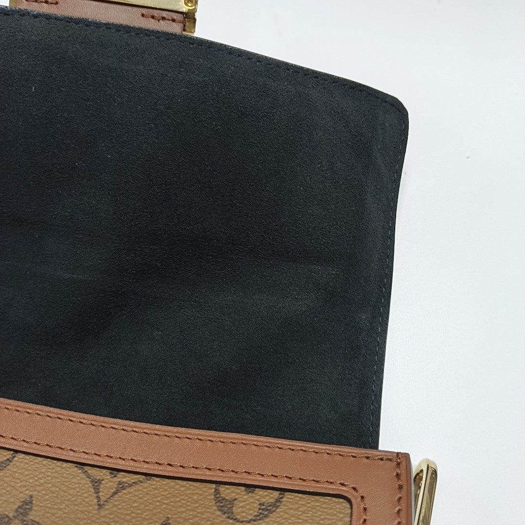 DAUPHINE MM Monogram Coated Canvas Brown
