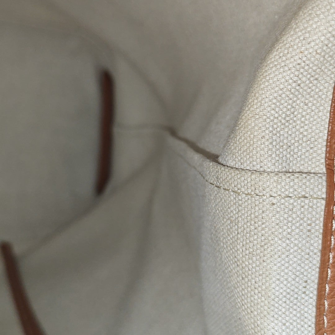 Coated Canvas Top Handle Bag Black