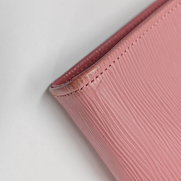 Leather Clutch Pink