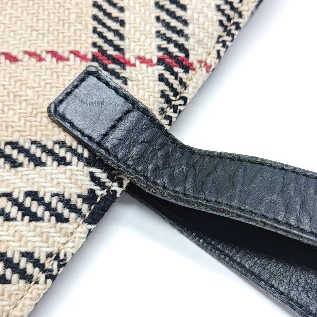 Fabric Shoulder Bag Beige
