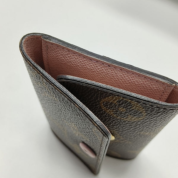 Monogram Coated Canvas Key Pouch Brown
