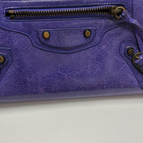 Classic City Lambskin Purple Wallet