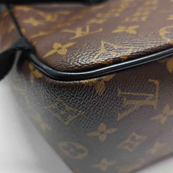 JOSH Monogram Coated Canvas Brown