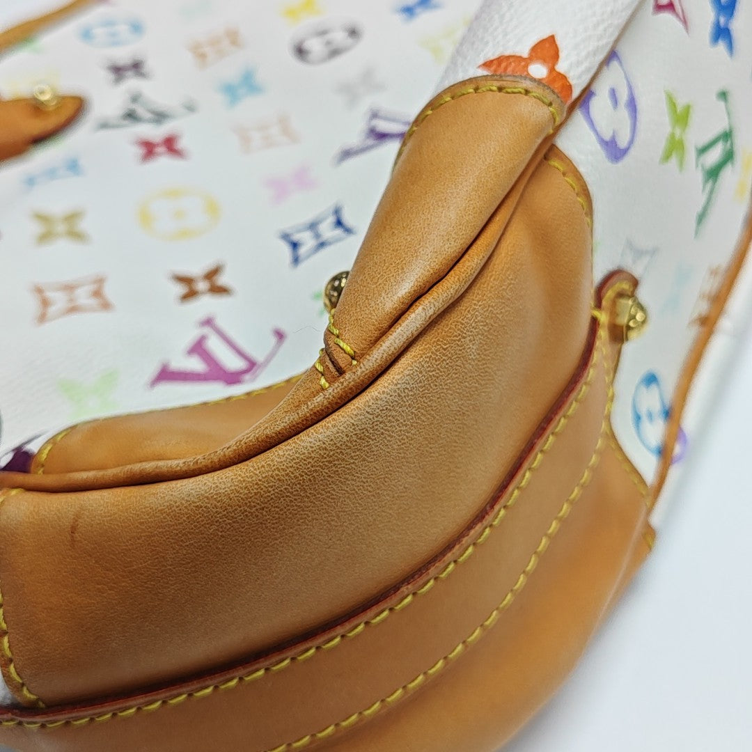 GRETA Monogram Coated Canvas White