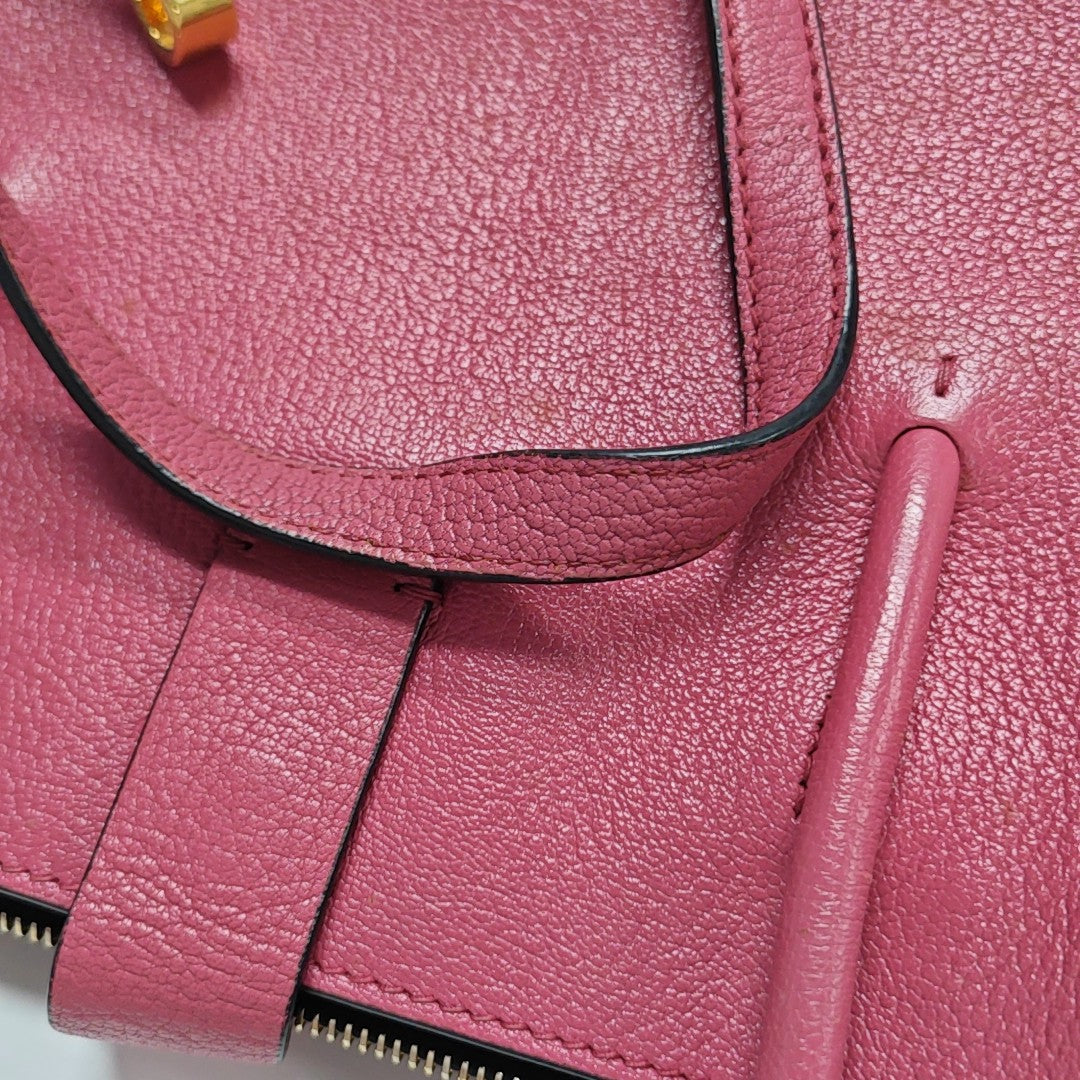 Calfskin Shoulder Bag Pink