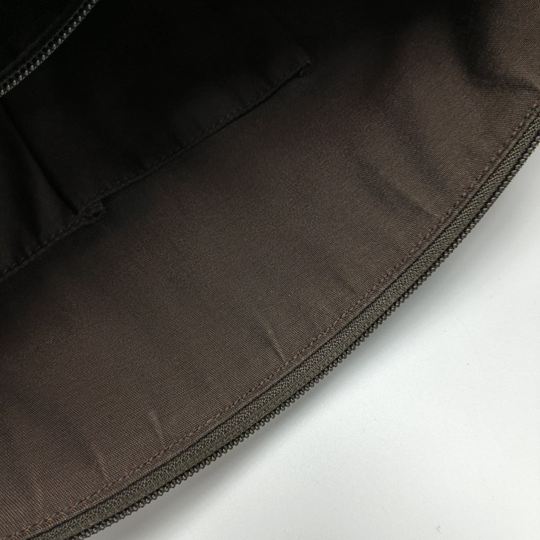 Monogram Coated Canvas Crossbody Bag Brown