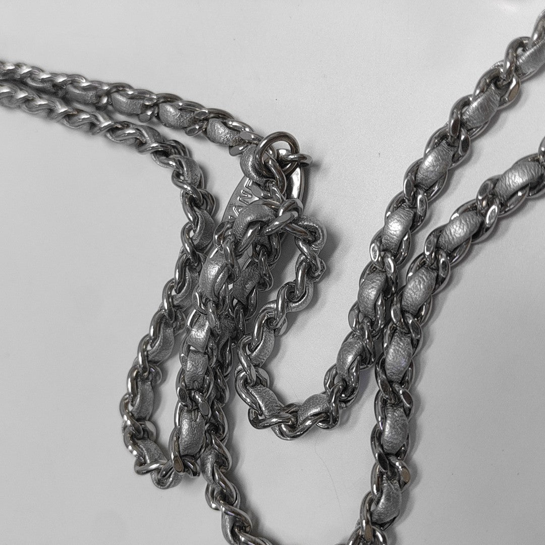 Quilted Calfskin Silver