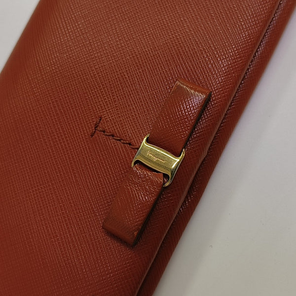 Vara Calfskin Orange Wallet