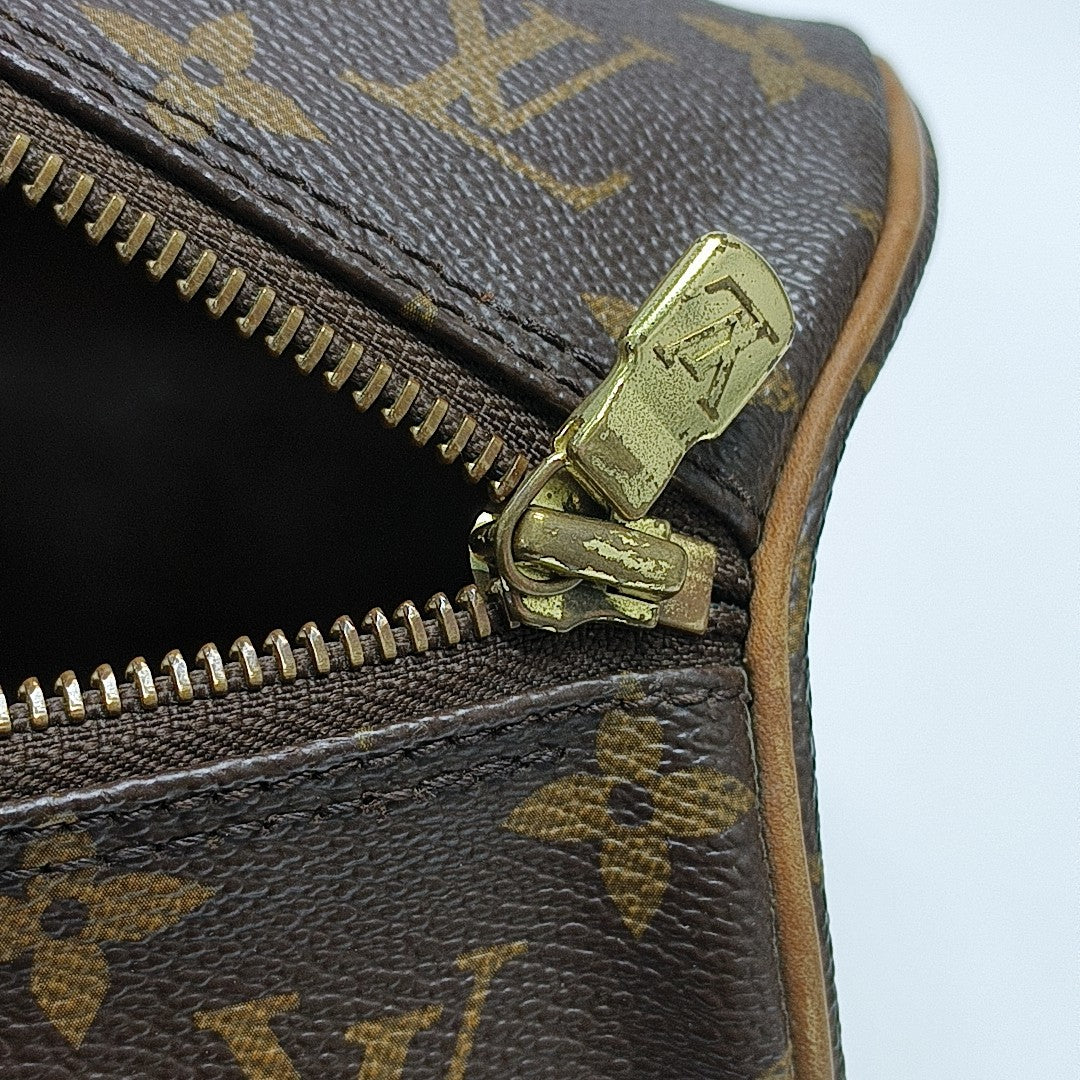 PAPILLON Monogram Coated Canvas Brown