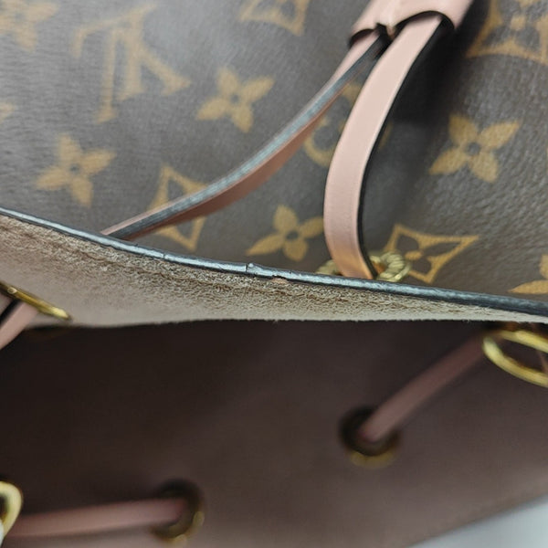 NÉONOÉ MM Monogram Coated Canvas Brown
