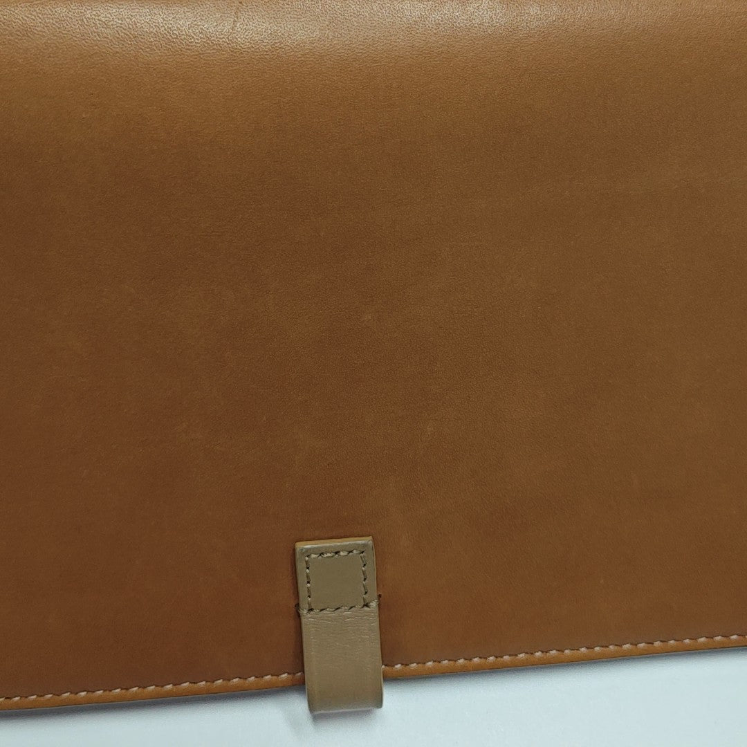 STRAP Large Calfskin Brown Wallet