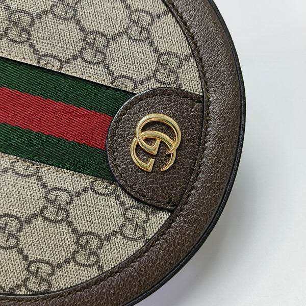 Ophidia Mini Monogram Coated Canvas Beige
