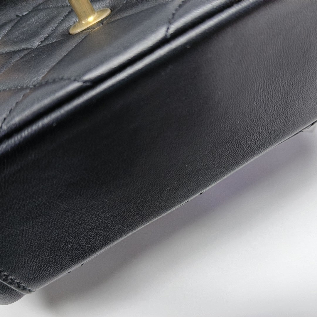 Mini Quilted Lambskin Black