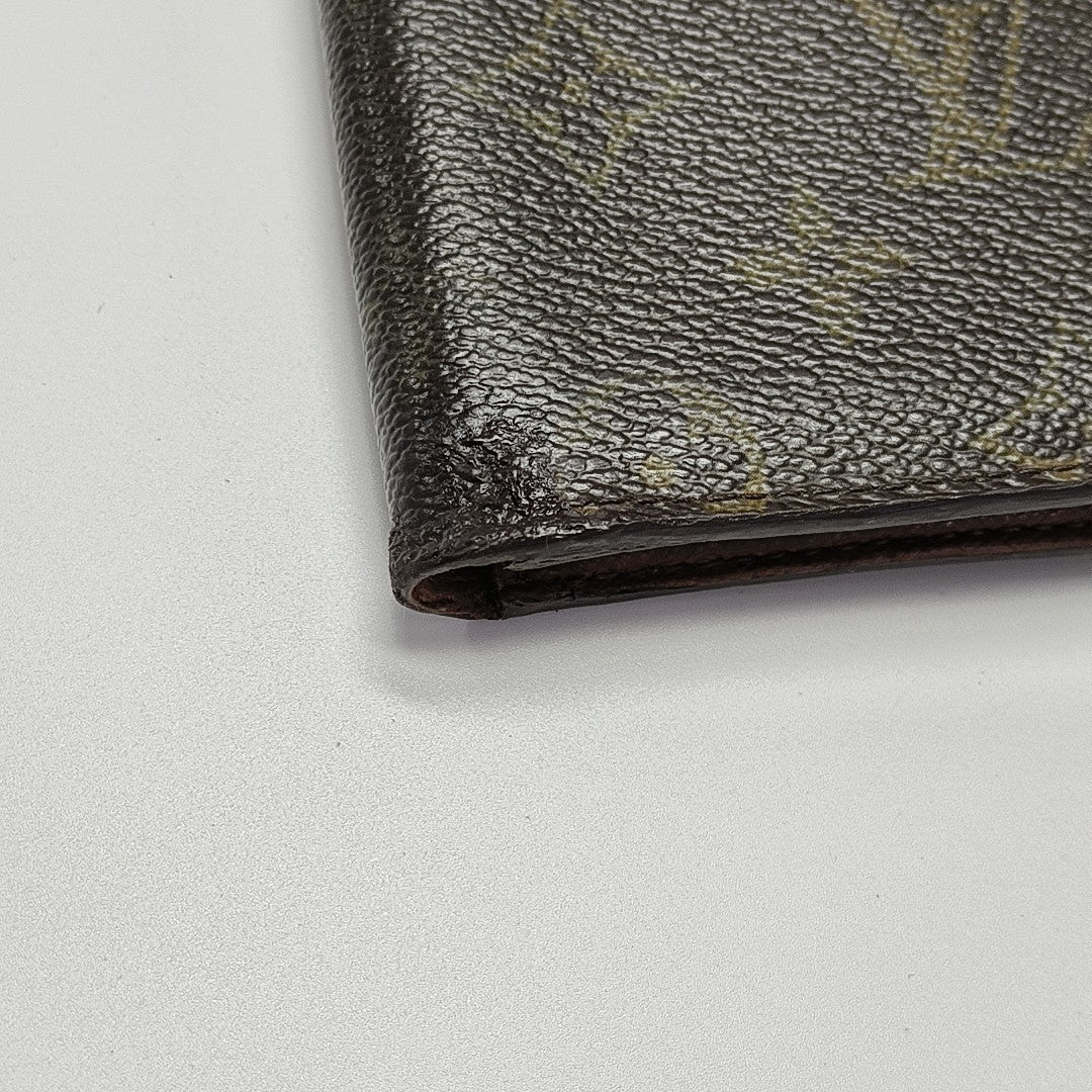 Monogram Coated Canvas Wallet Brown