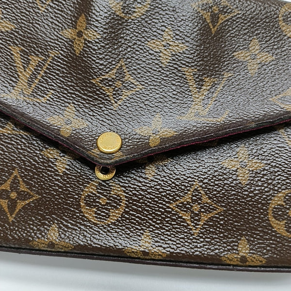 FÉLICIE Monogram Coated Canvas Brown
