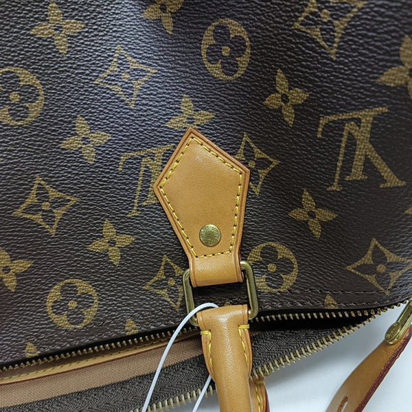 SPEEDY 30 Monogram Coated Canvas Brown