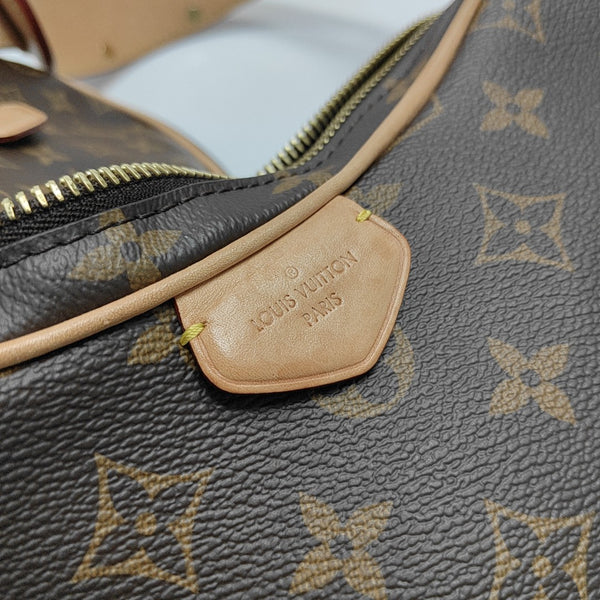 CROISSANT Monogram Coated Canvas Brown