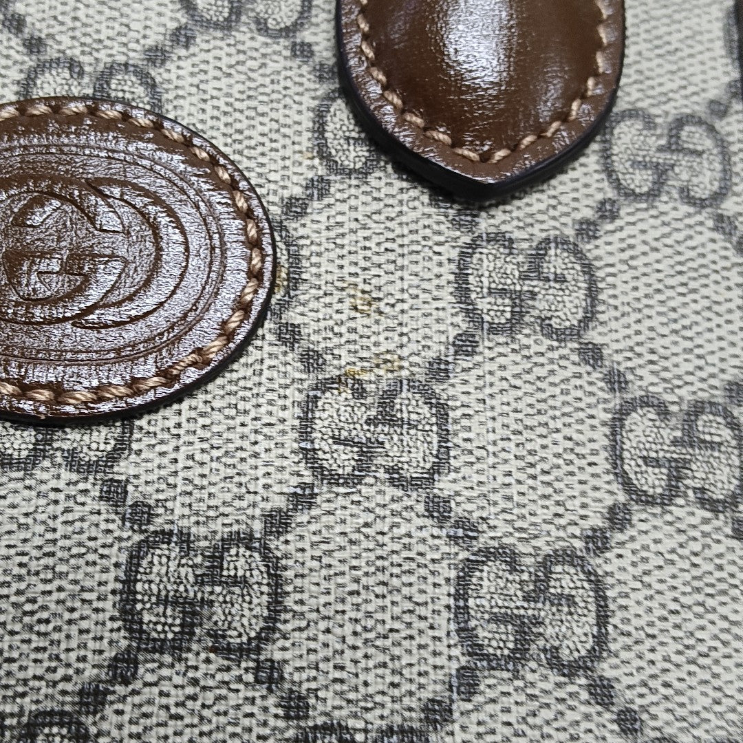Retro Mini Monogram Coated Canvas Beige