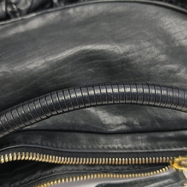 Calfskin Shoulder Bag Black