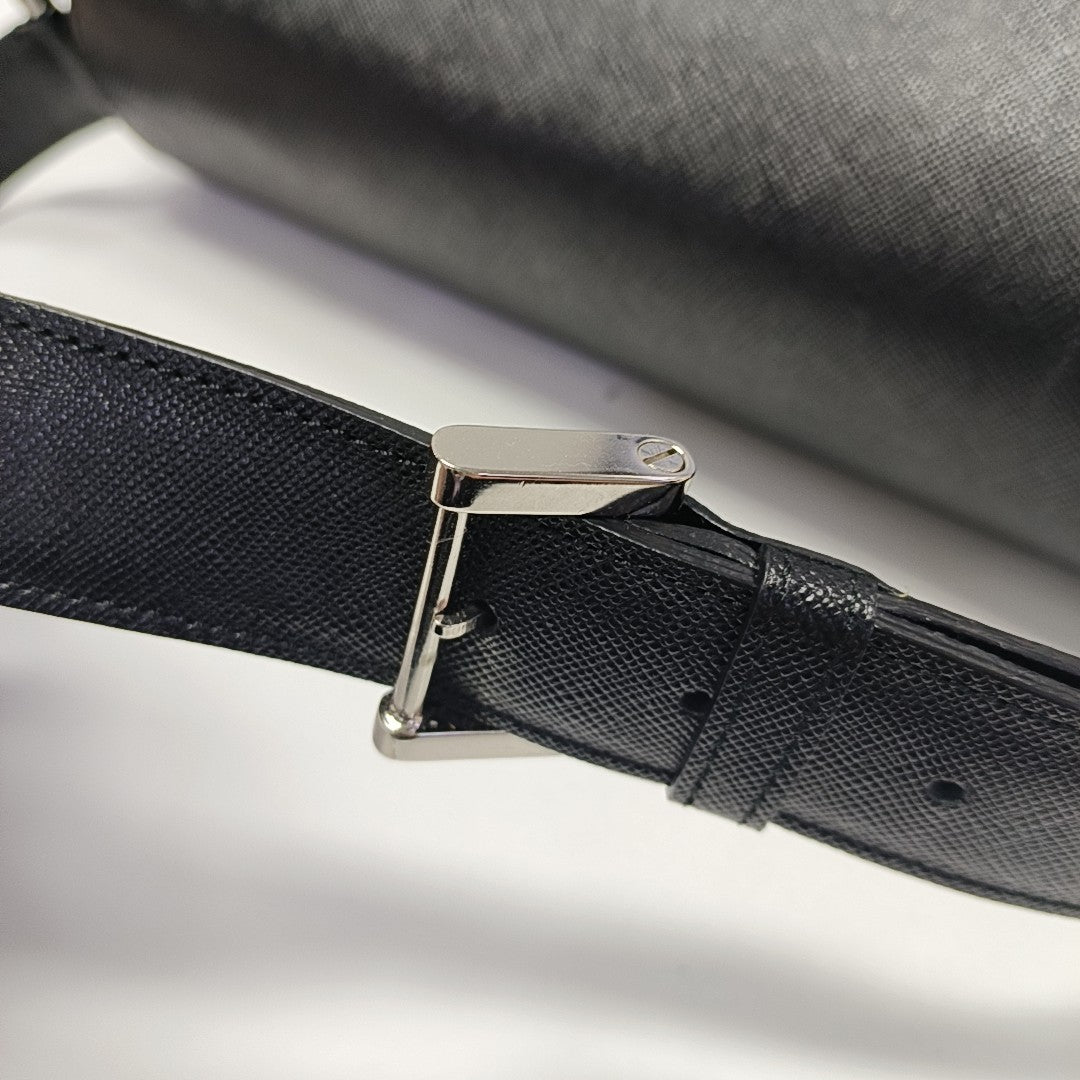 Calfskin Shoulder Bag Black