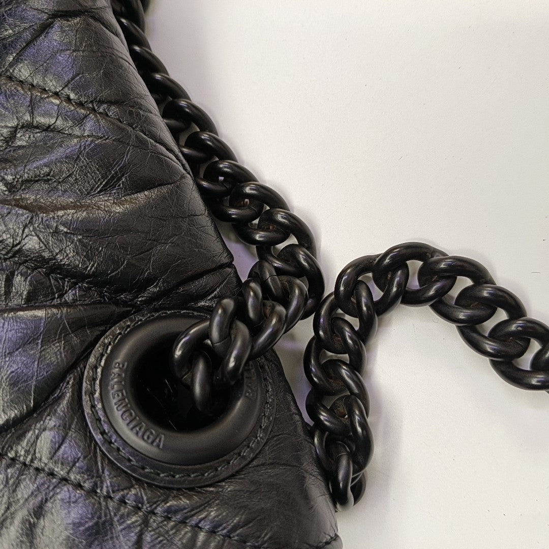 Crush Quilted Calfskin Black
