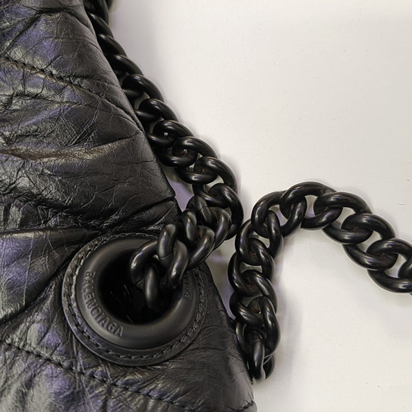 Crush Quilted Calfskin Black