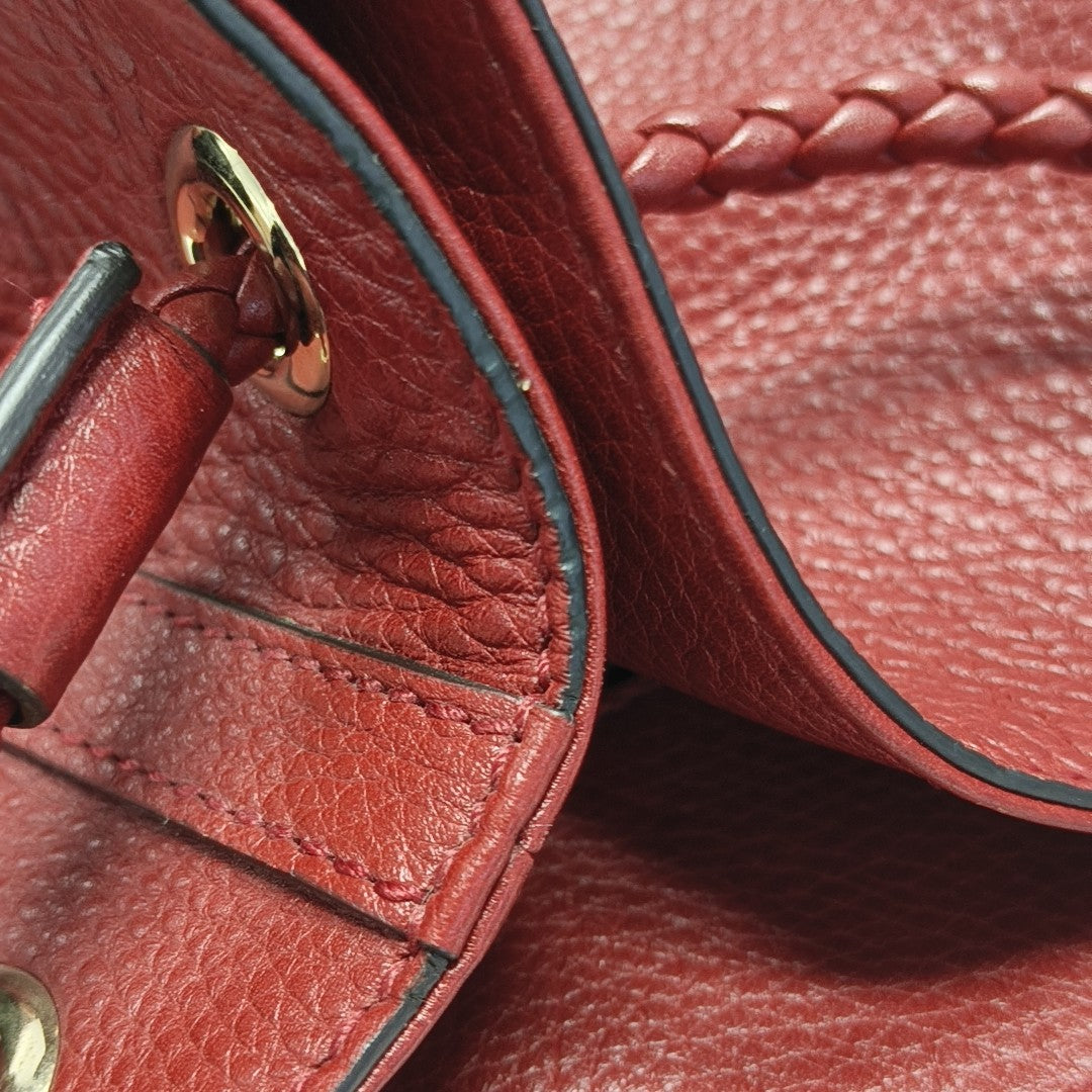 Calfskin Tote Bag Red