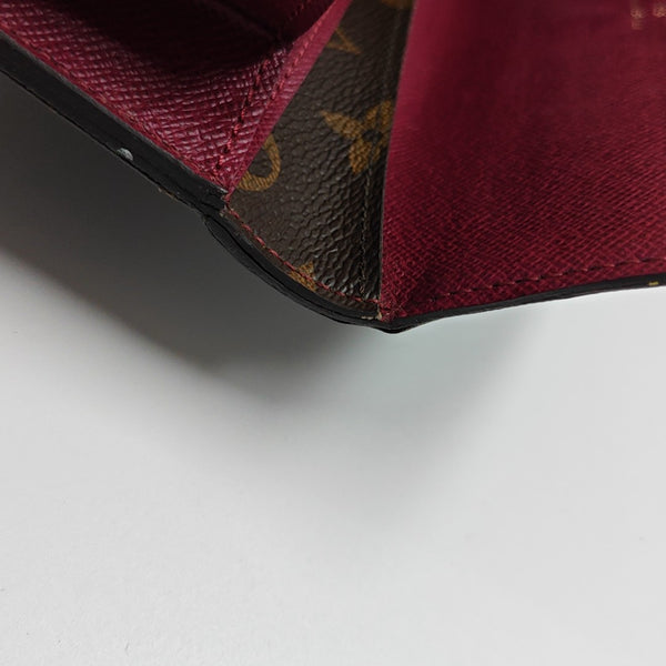 EMILIE Monogram Coated Canvas Brown Wallet