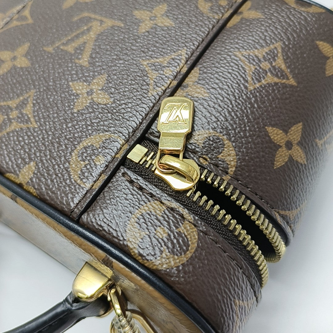Vanity Chain Pouch Monogram Coated Canvas Brown