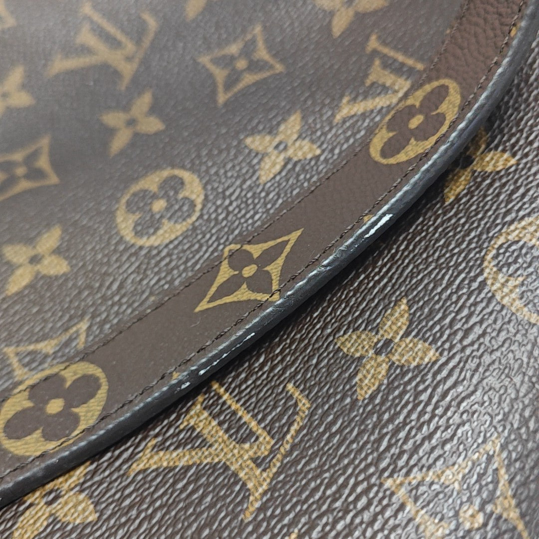 MONTAIGNE BB Monogram Coated Canvas Brown