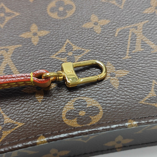 SAC PLAT Mini Monogram Coated Canvas Brown