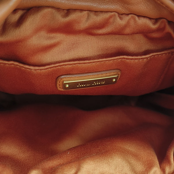 Matelassé Quilted Lambskin Orange