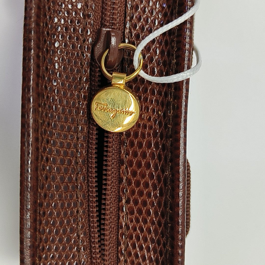 Ginny Calfskin Brown Coin Purse