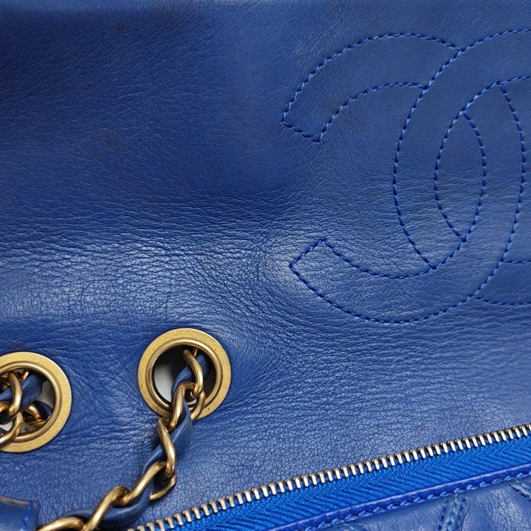 Quilted Calfskin Blue