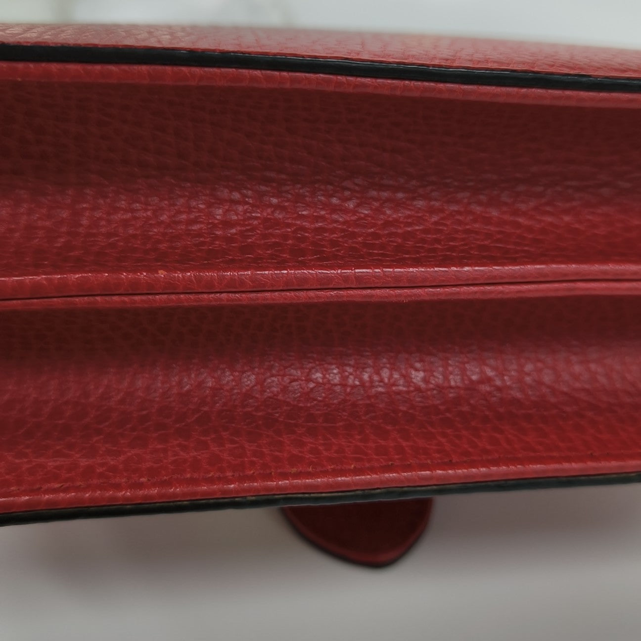 Interlocking G Small Calfskin Red