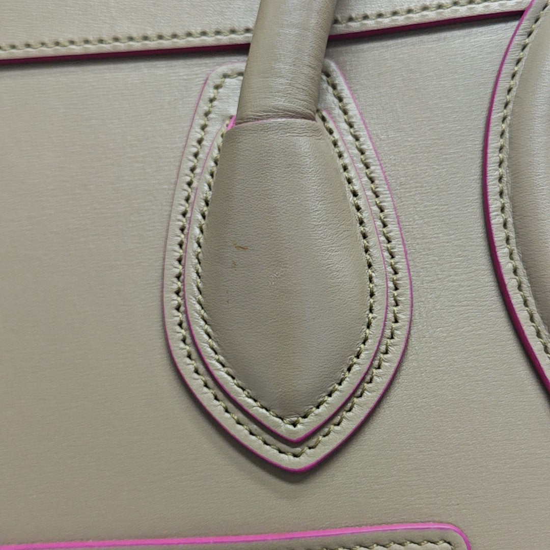 LUGGAGE Micro Calfskin Gray