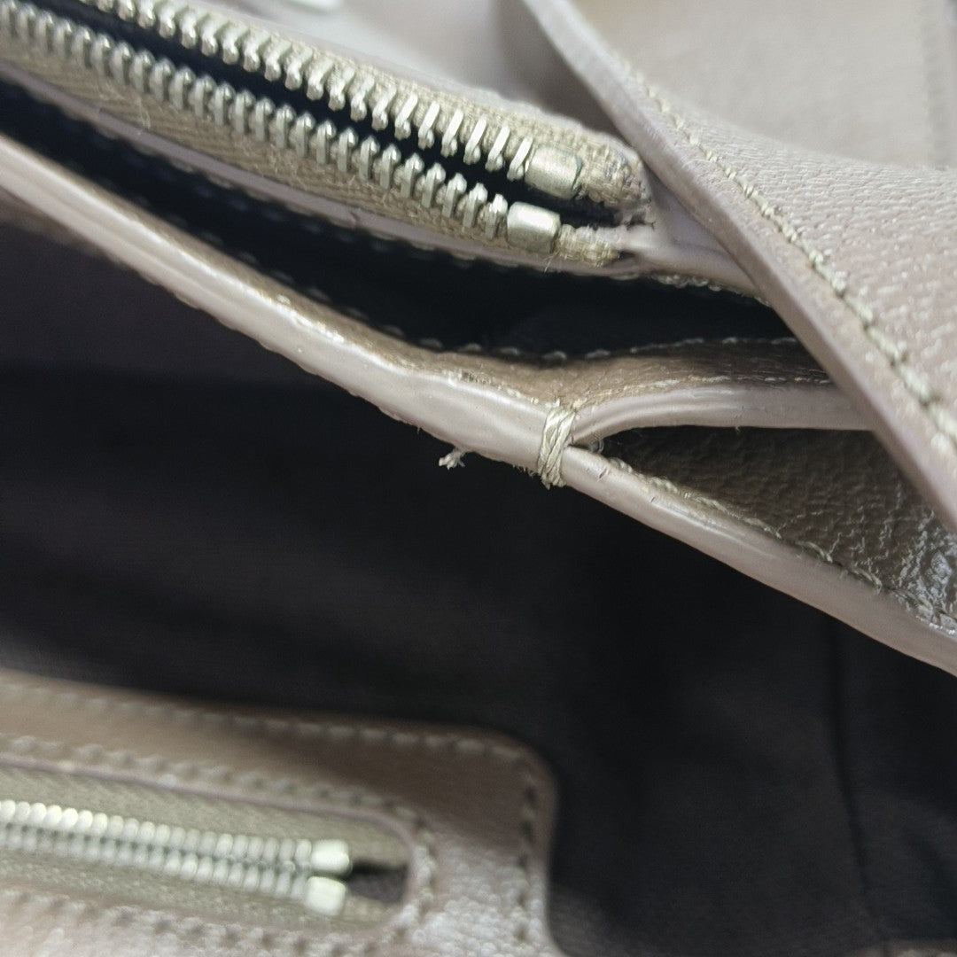 Calfskin Shoulder Bag Brown
