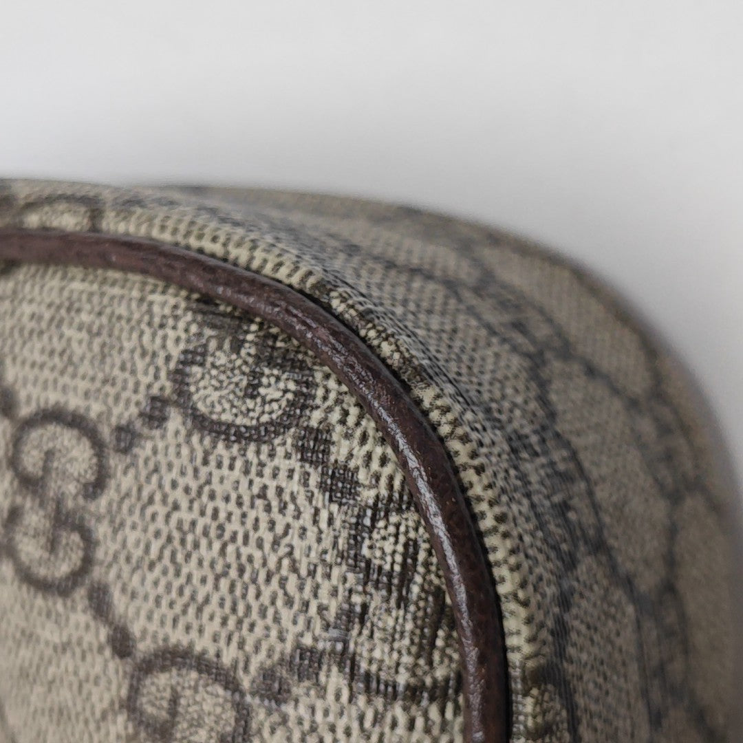 Ophidia Small Monogram Coated Canvas Brown
